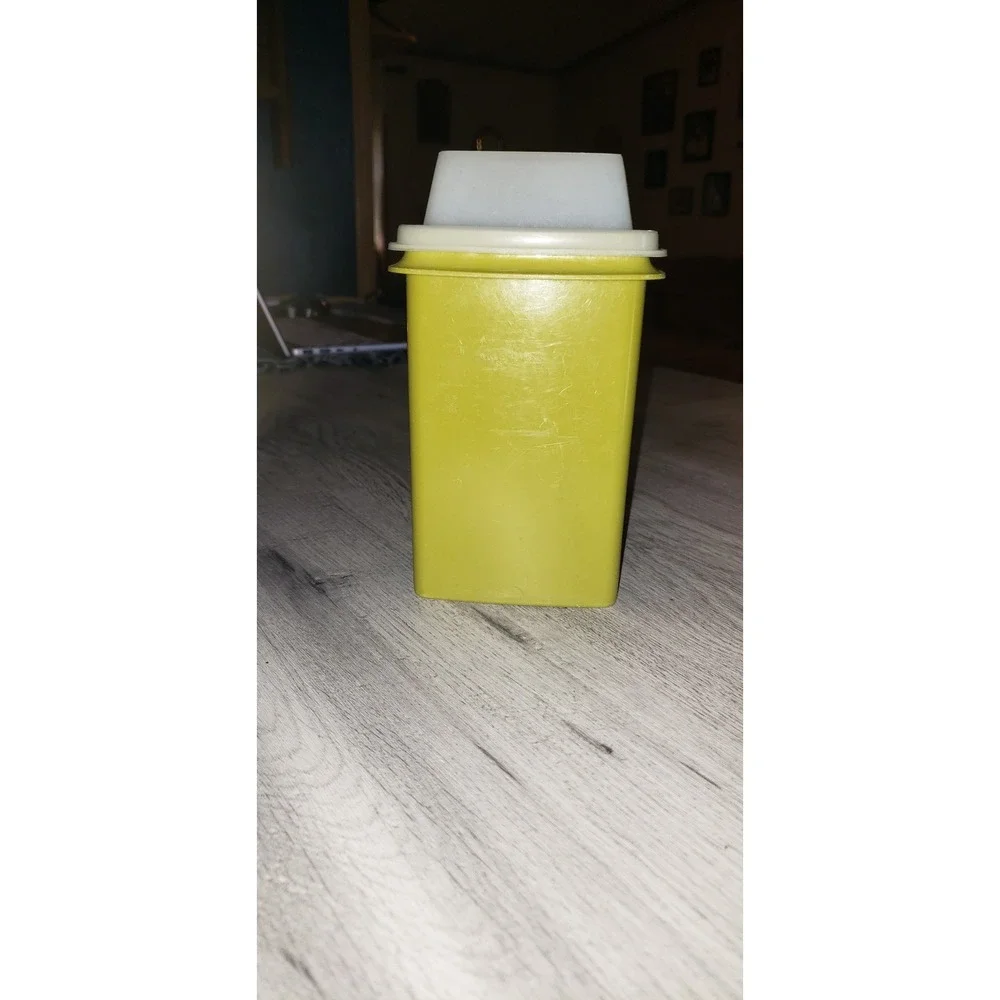 Vintage Tupperware Pickle A-Way Avocado Green Container Strainer 1330-5 Retro